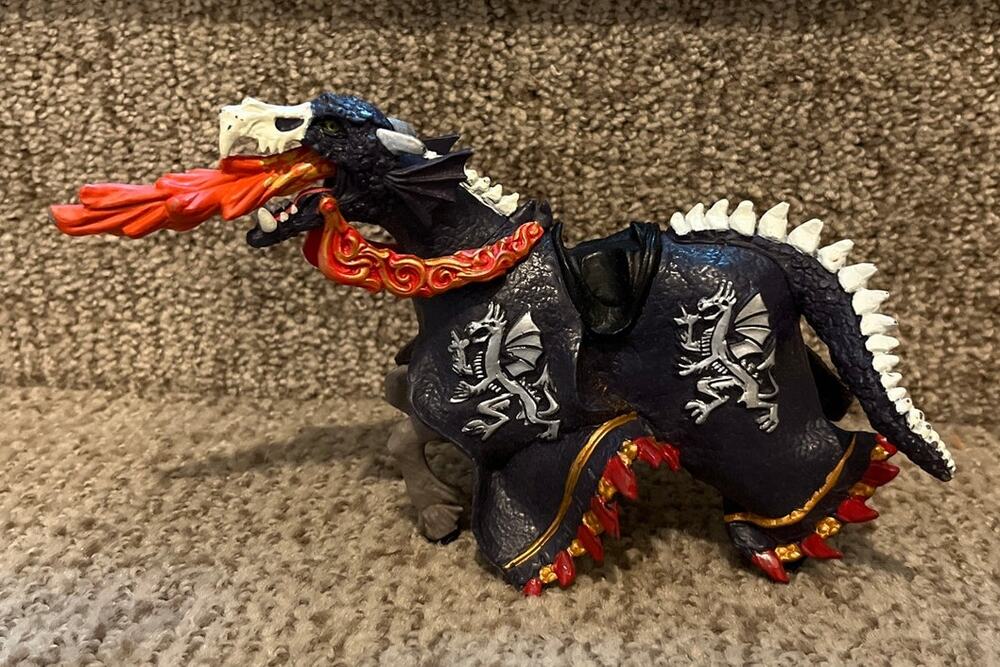 Papo Shadow Warrior horse figurine